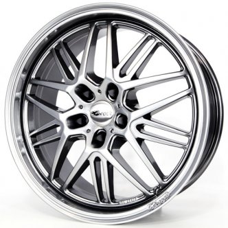 Brock B28 SGHP - Fényes fekete perem polírozott 18"